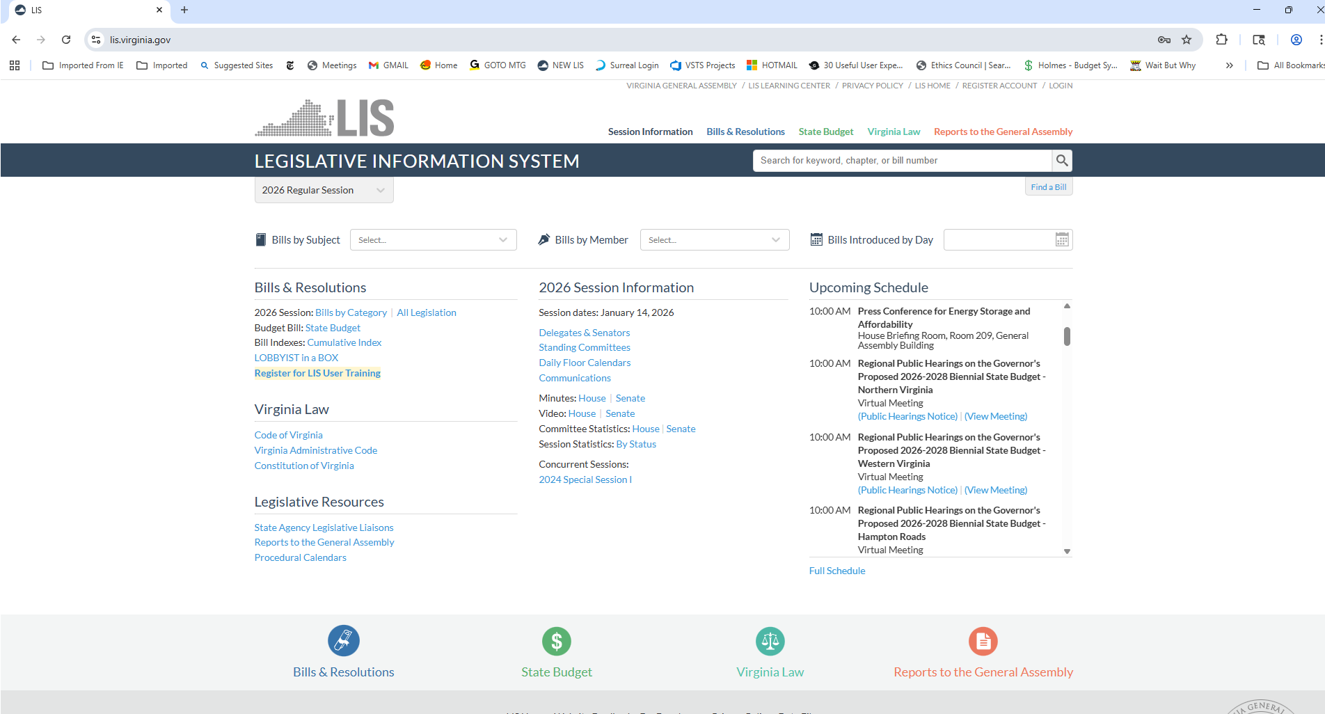 Legislative Information System